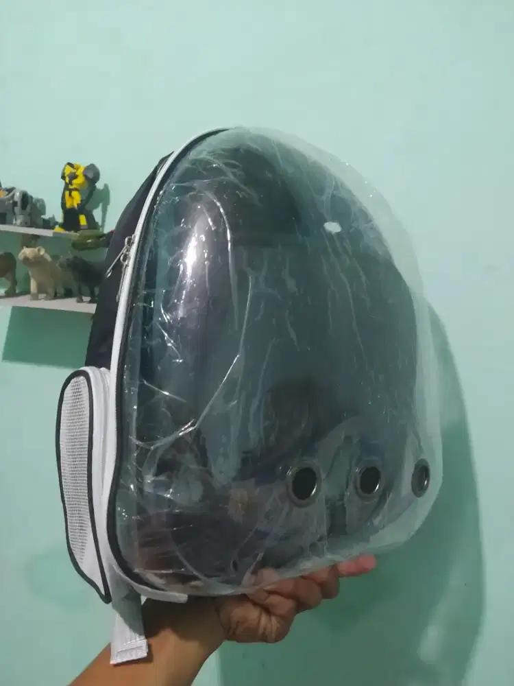 Tas kucing travelling warna hitam baru
