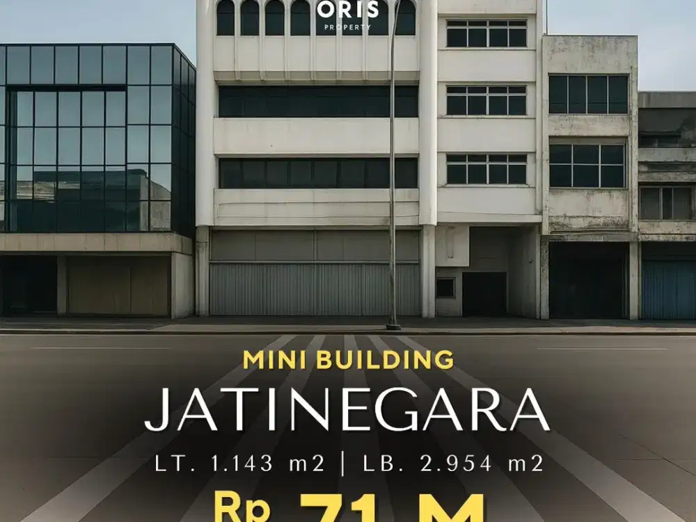 For Sale Mini Building Hadap Barat, Cocok Untuk Kantor, Showroom & Bank