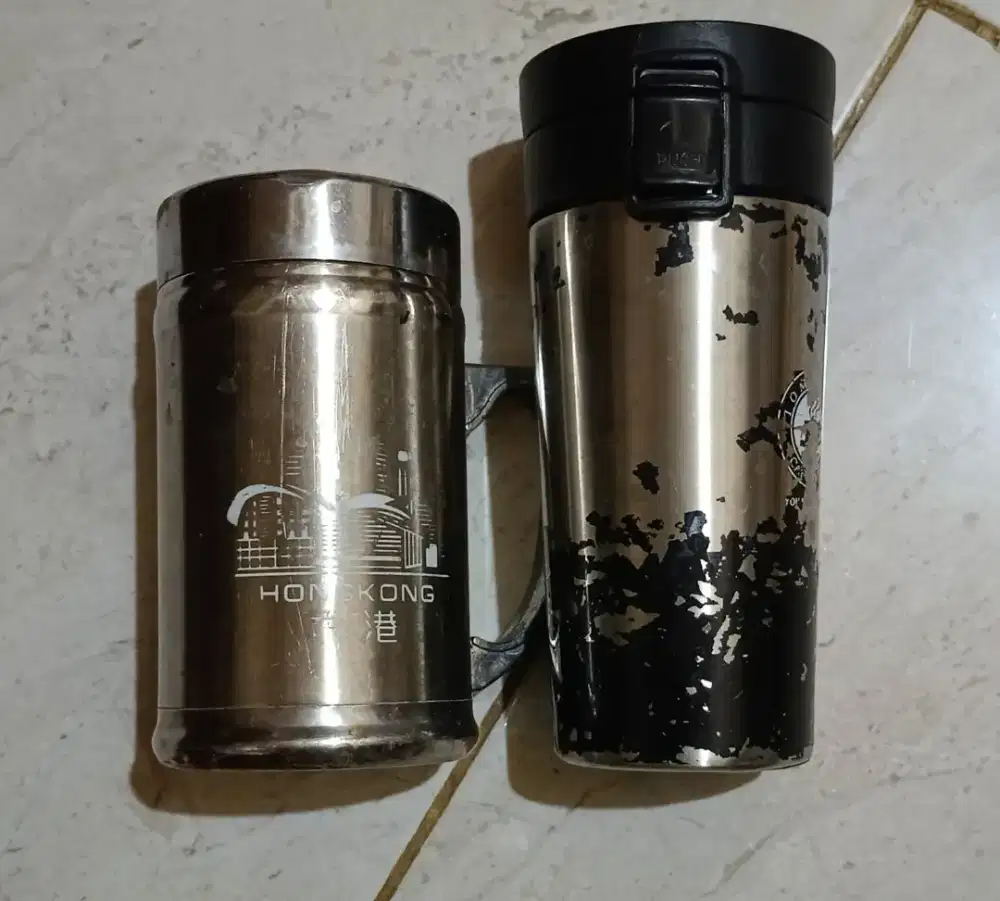 2pc Termos Kopi ORIGINAL Travel Mug Coffee Tahan Panas Dingin Stainles