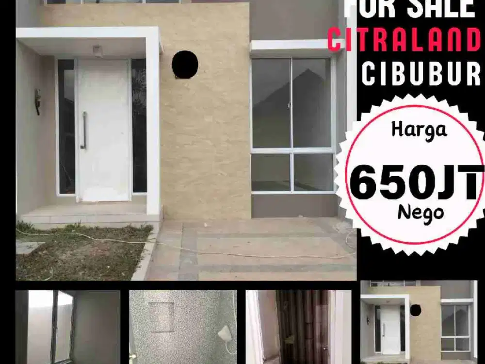 JUAL RUMAH CITRALAND CIBUBUR