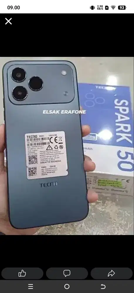 Tecno spark 50 lengkap