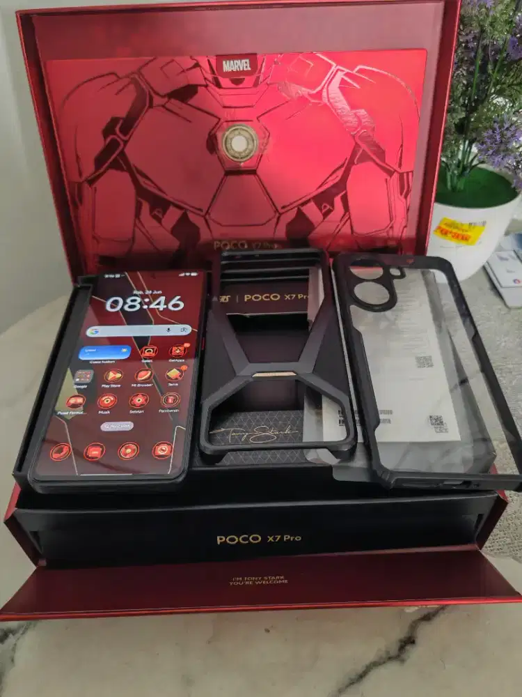 Poco x7 pro 12/512gb iron man fullset bisa TT
