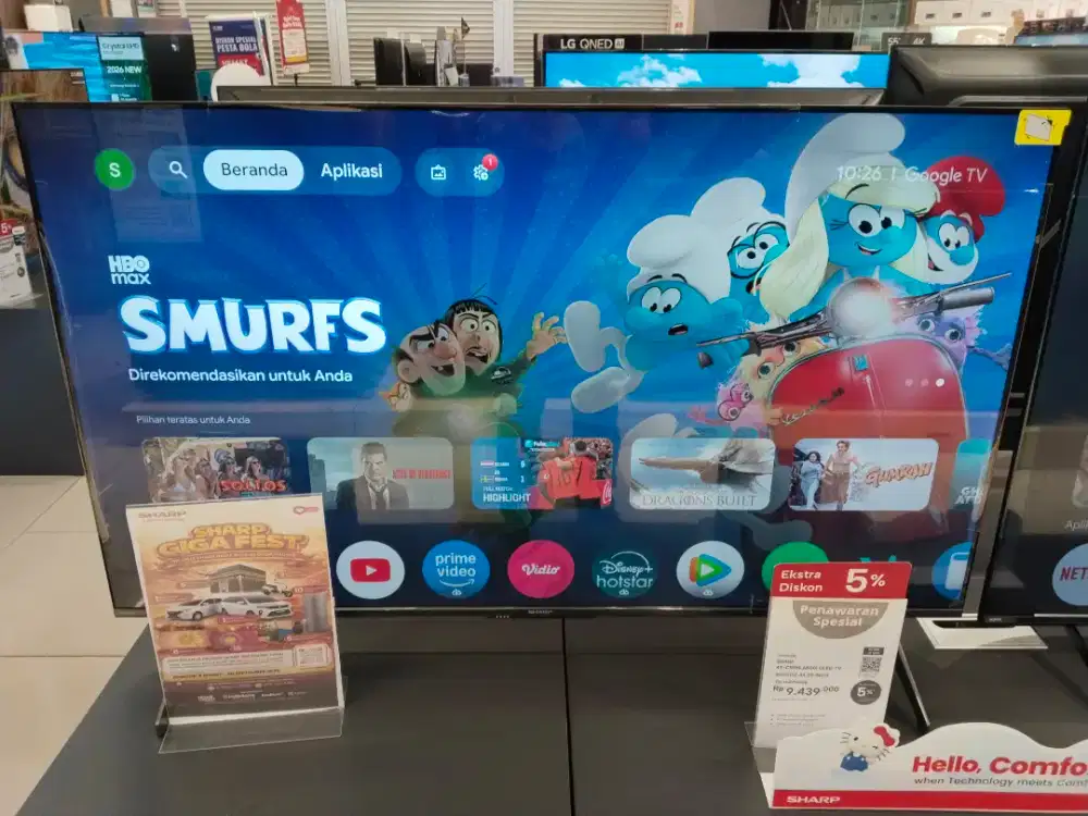 SHARP QLED GOOGLE TV 4K 50