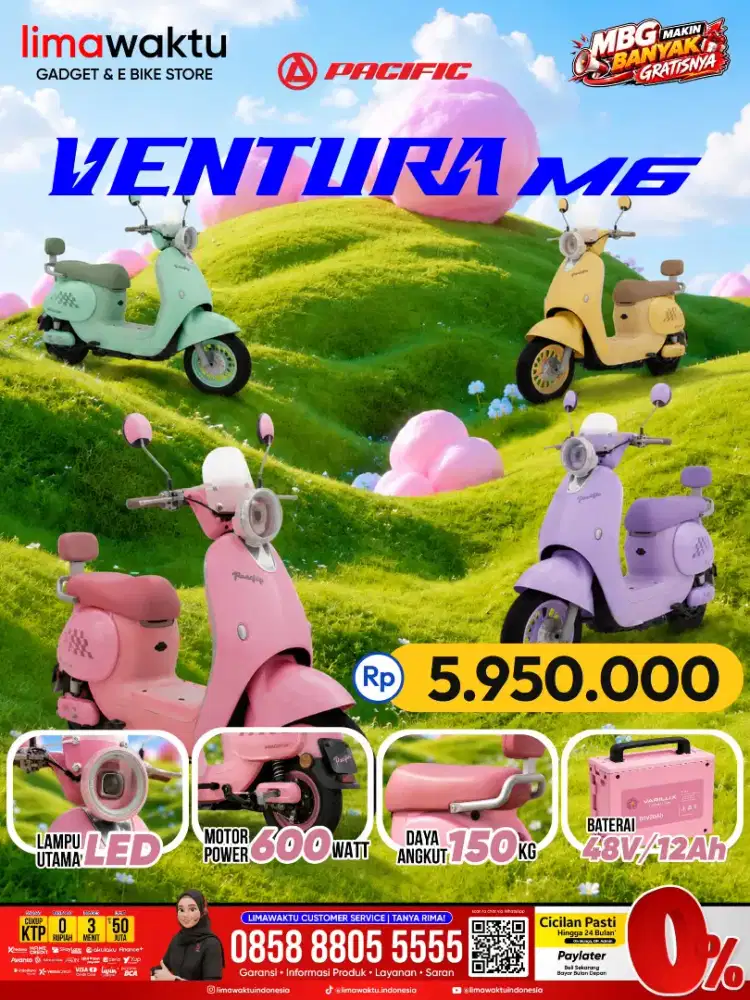 Sepeda listrik terlaris kredit cicilan 0%