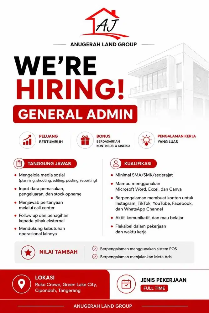 Lowongan Kerja - General Admin
