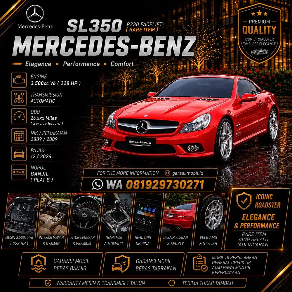 Merxy SL350 R230 Facelift 2009 / Rare Item