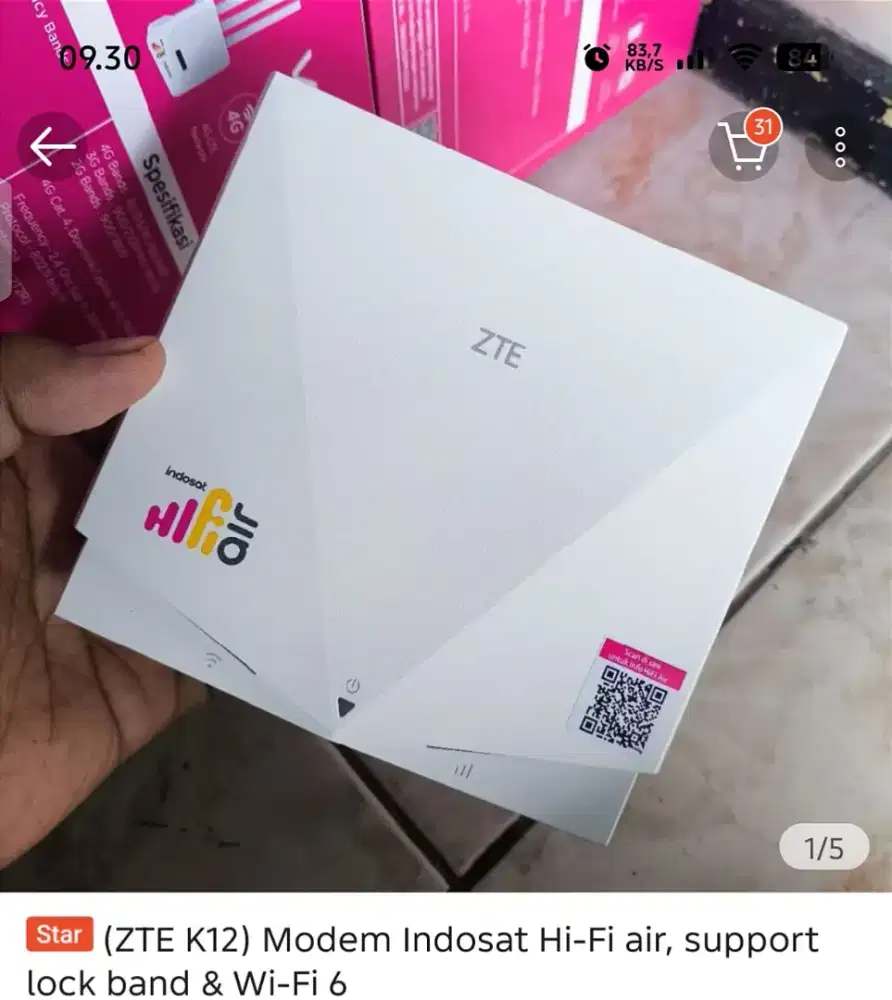 Moden hi fi air indosat