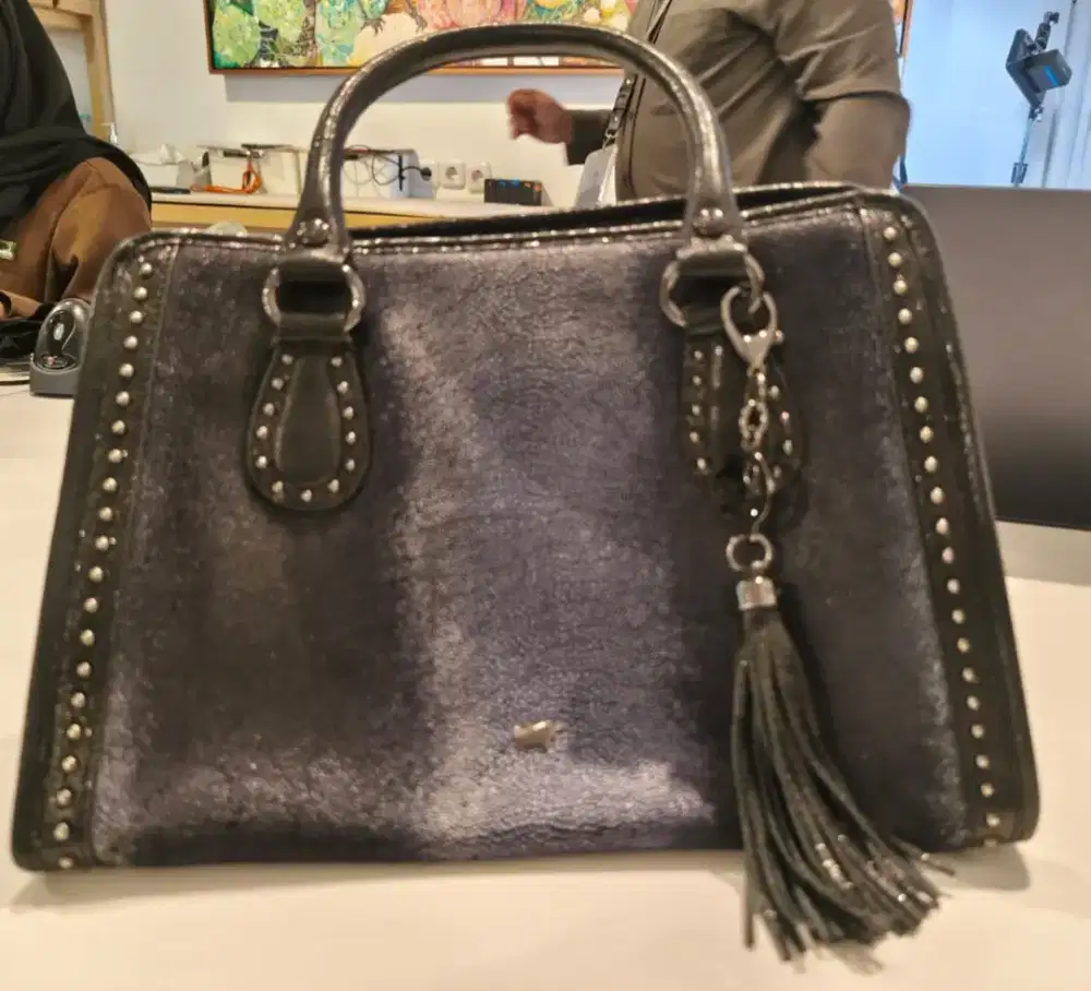 BRAUN BÜFFEL Handbag Dark Purple Black Braun Buffel