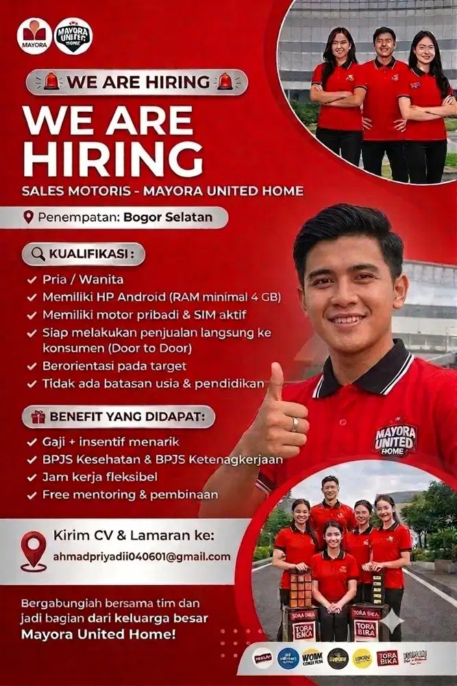 SALES MOTORIS MAYORA UNITED HOME