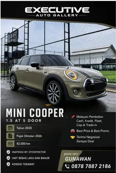 Mini Cooper 1.5T F55 Joystick Tahun 2020