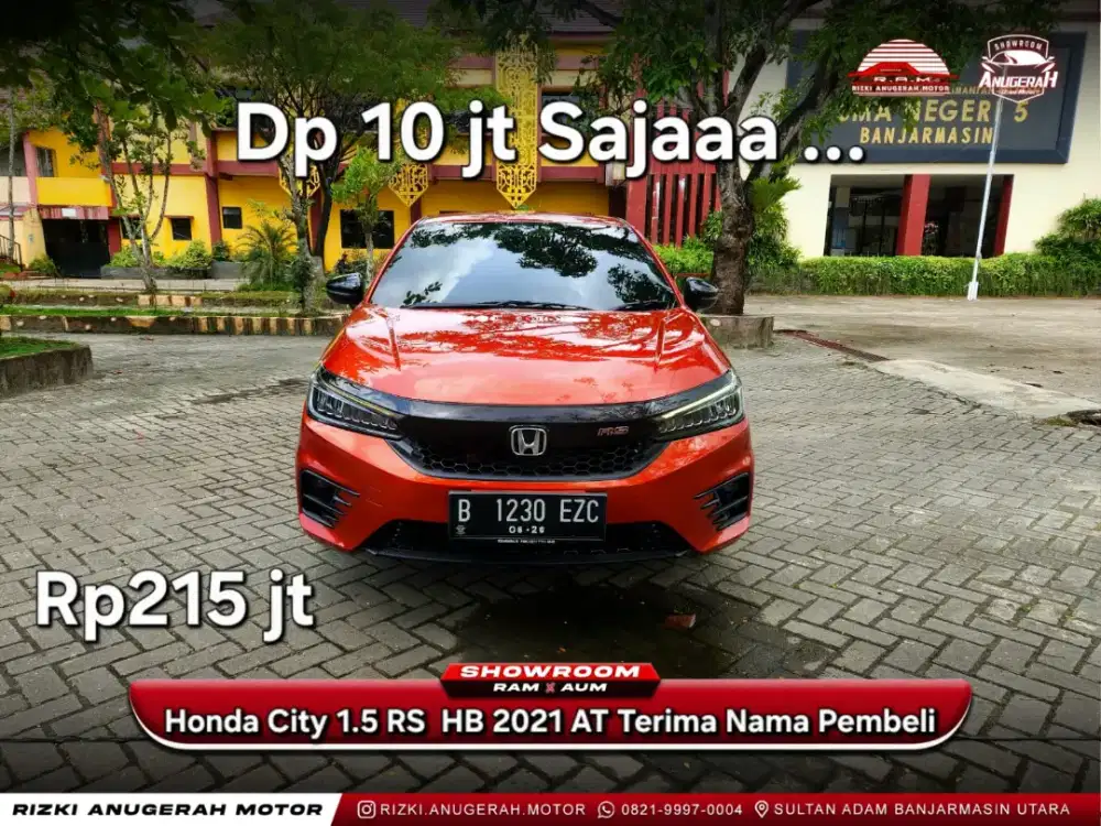 DP RINGAN HONDA CITY 1.5 RS HATCHBACK AUTOMATIC AT 2021