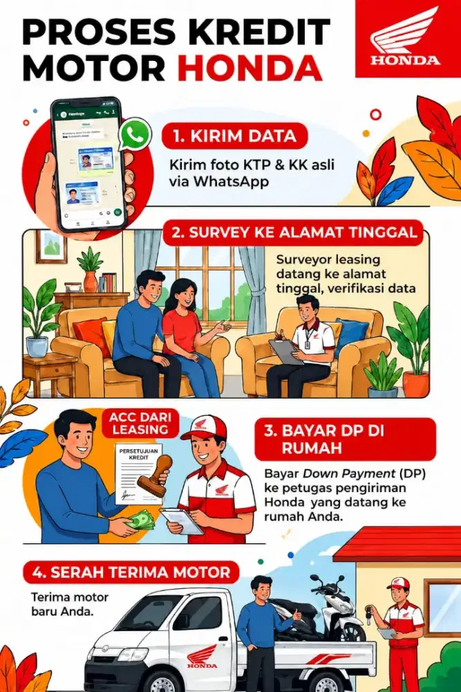 motor honda baru banyak