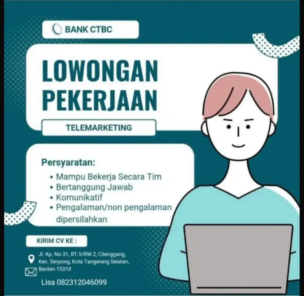 Lowongan kerja Telemarketing