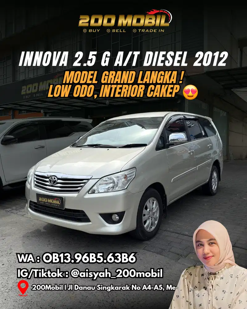 Toyota Innova 2.5 G A/T 2012 Diesel