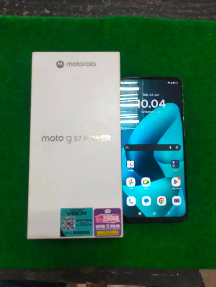 motorola G57 power 5G ram 8/256gb lengkap mulus