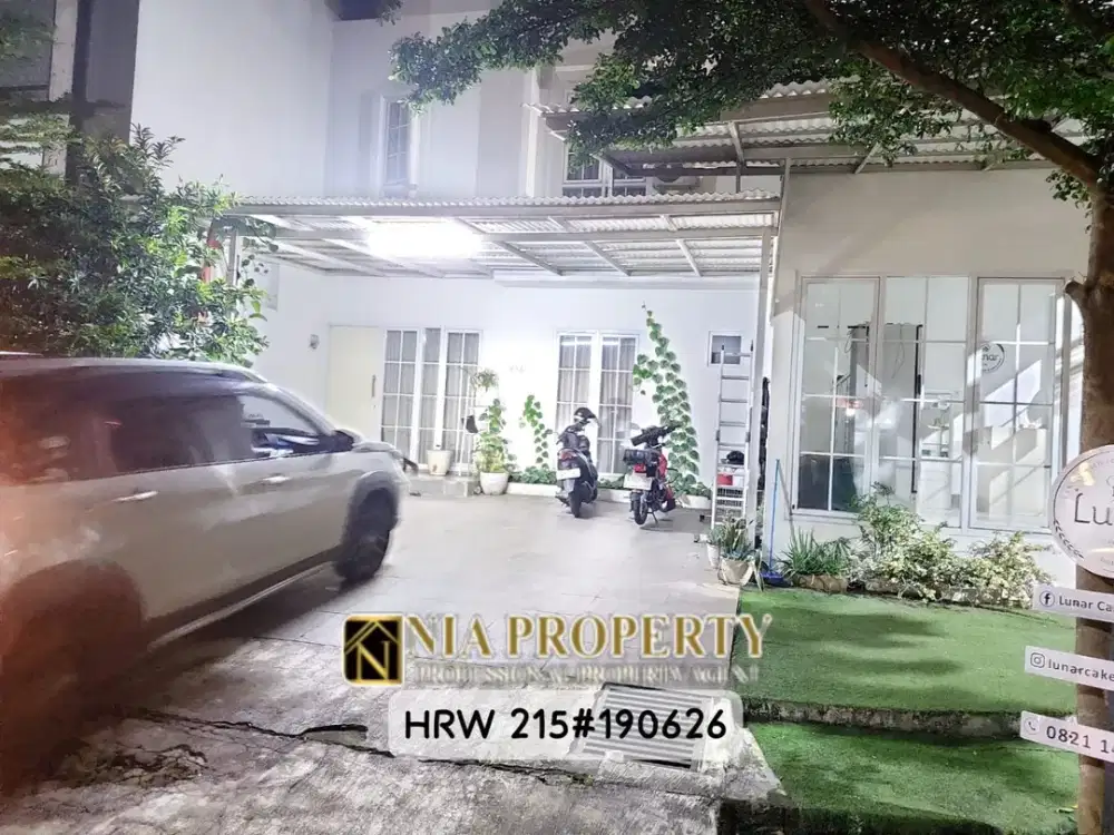 DIJUAL RUMAH CANTIK POSISI HOOK  BONUS TEMPAT USAHA (TOKO) DI THE ADDRESS CIBUBUR, TAPOS DEPOK
