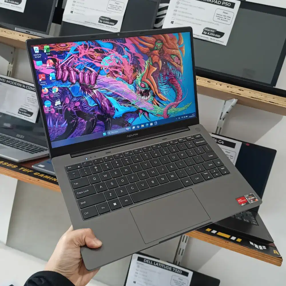 Laptop bekas Advan Soulmate 1405 Ram 16 GB, AMD Ryzen 5