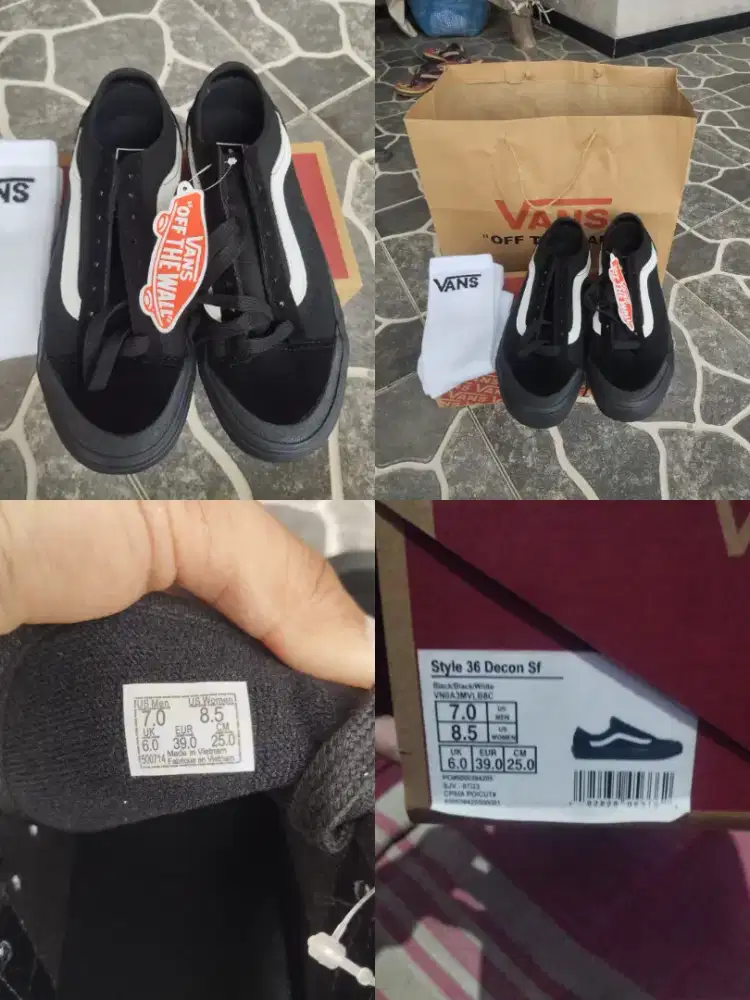 Vans style decon black