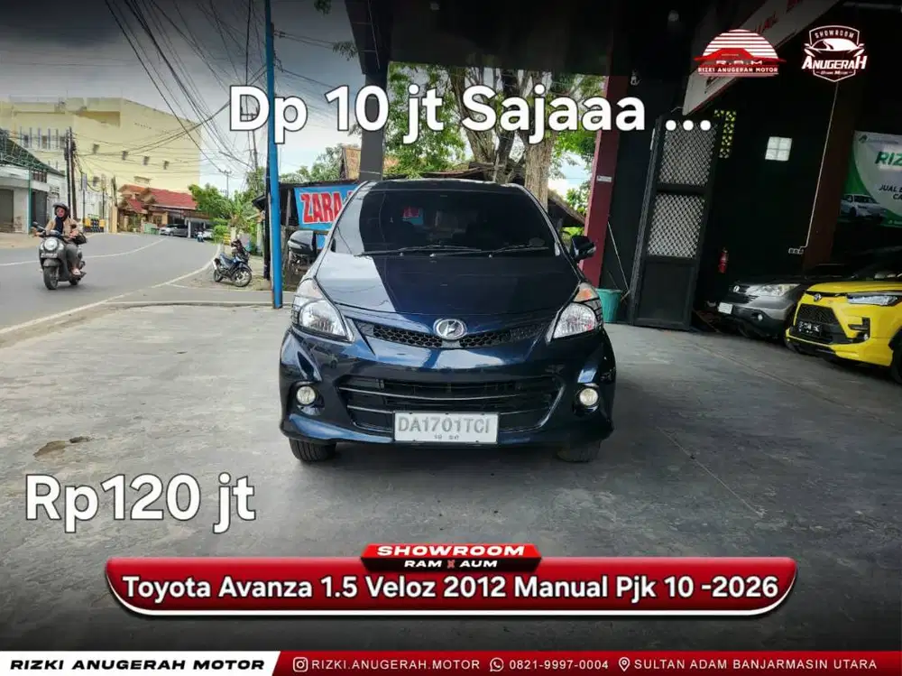 DP RINGAN TOYOTA AVANZA VELOZ 1.5 MT  2012 MANUAL
