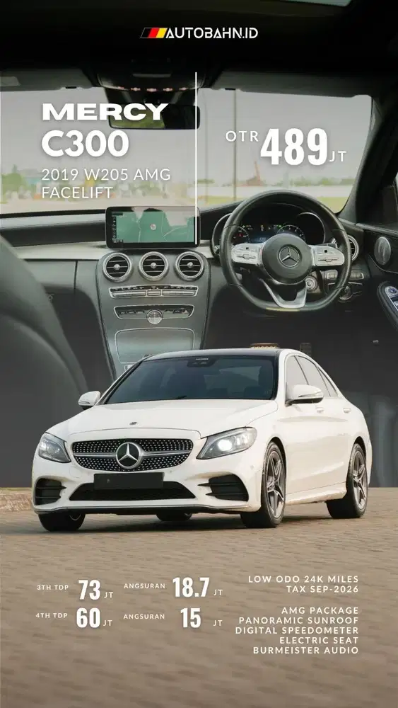 Mercedes Benz C300 AMG Facelift (W205) 2019