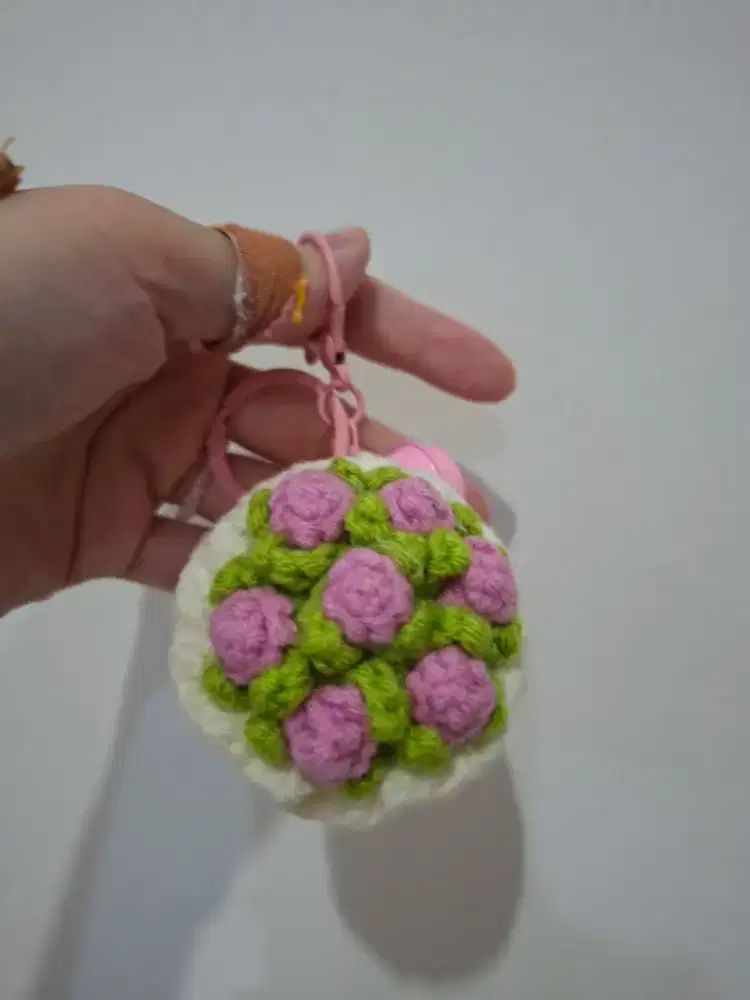 Bagcharm bunga rose handmade