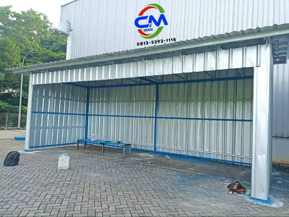 Rangka dan kanopi bajaringan