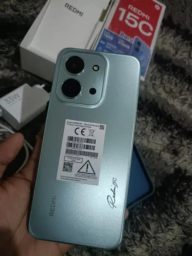 Redmi 15c nfc ram 8/256 fullset mulus dan garansi masih panjang