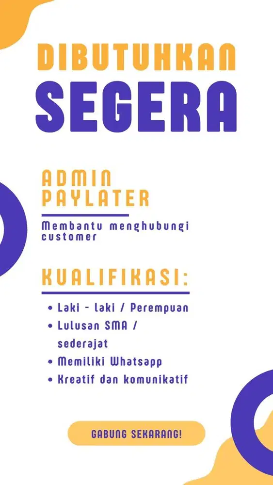 paylater admin WFH