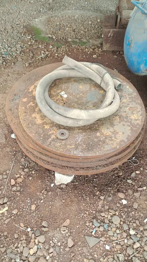 Plate besi potongan bulat, 5 pcs