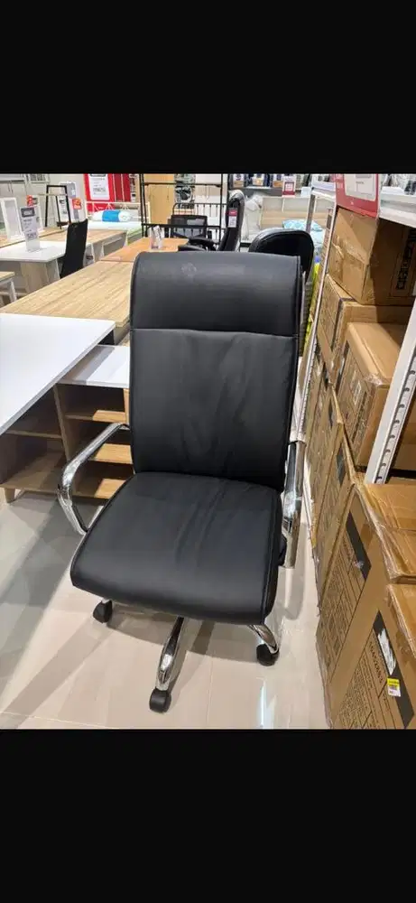 Jual baru kursi kantor bahan kulit sintetis