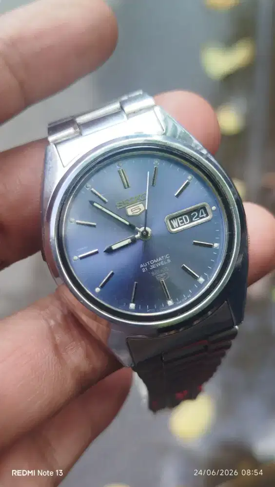 Seiko 5 blue dial