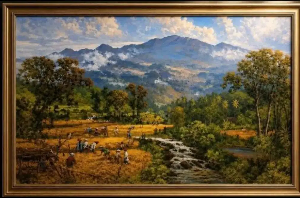 Lukisan tangan kanvas