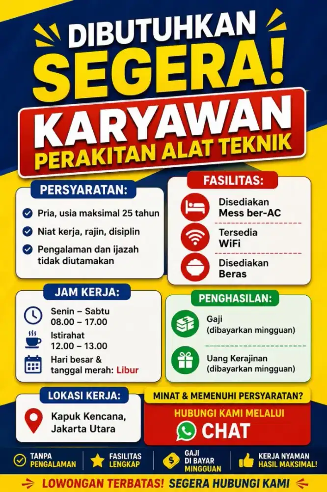 Loker khusus laki-laki