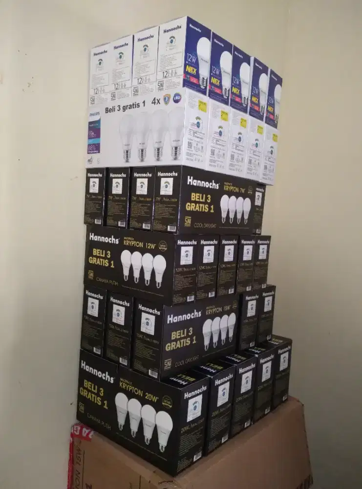 penghabisan setok lampu led hannochs take all/borongan siap antar