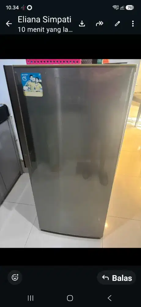 Kulkas sharp 1 pintu
