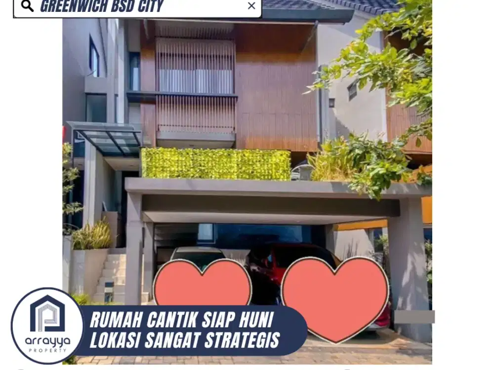 RUMAH MEWAH SUDAH FULL FURNISH SIAP HUNI DI GREENWICH BSD CITY (ENB402)