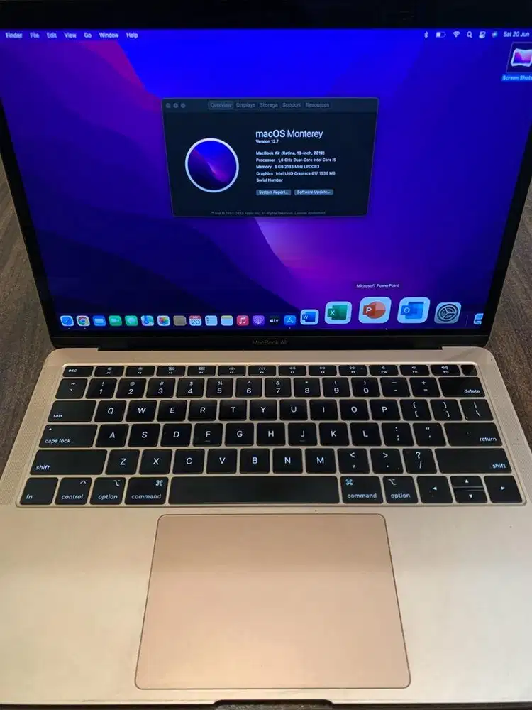 Macbook Air Retina 2019 iBox Fullset Mulus