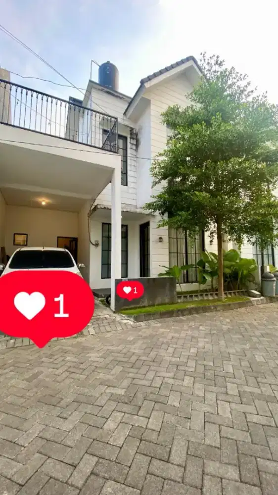 Disewakan Rumah 2Lt dalam Cluster Dekat Kampus Malang