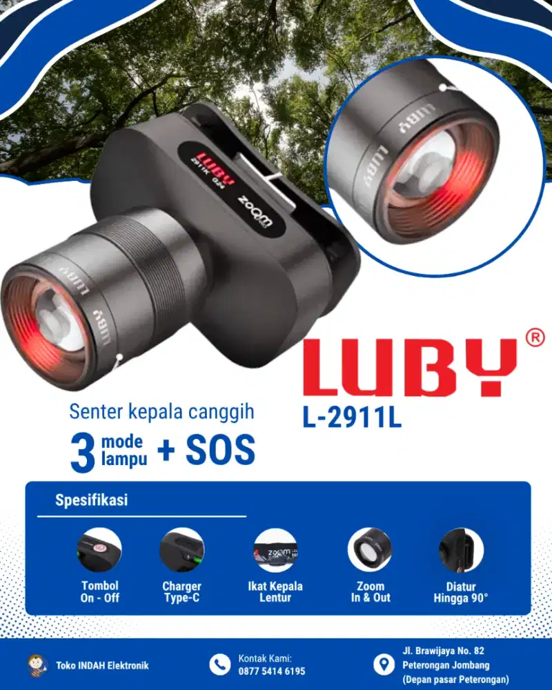 LUBY L 2911L (60 WATT) Cahaya Putih