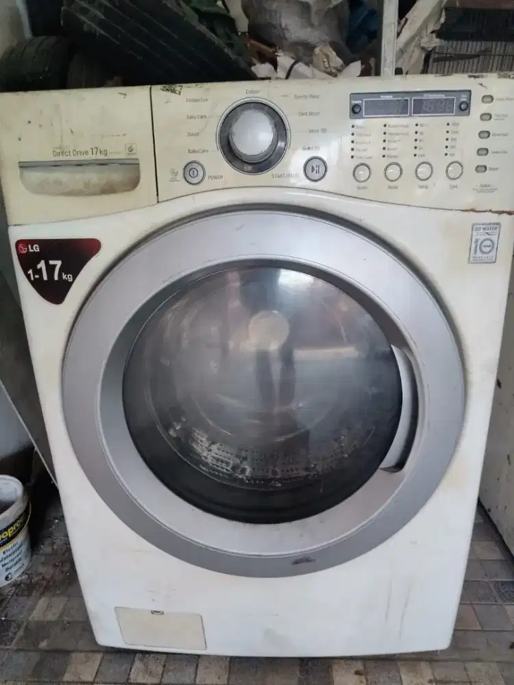 Mesin cuci LG 17, 5 kg dan pengering speed queen untuk laundry