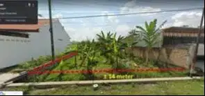 SHM pekarangan lokasi strategis pinggir jalan utama