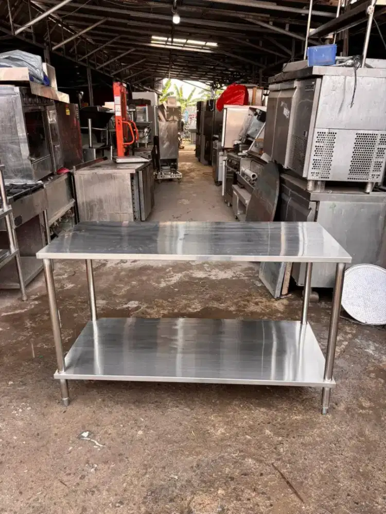BERKWALITAS TAPI MURAH MEJA PREPARE 2 SUSUN

Uk135x60x80 
SUS 304