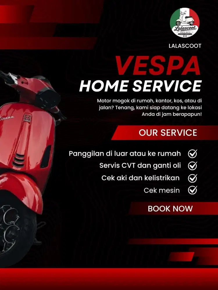 Bengkel Panggilan Vespa dan Motor Matic lainnya