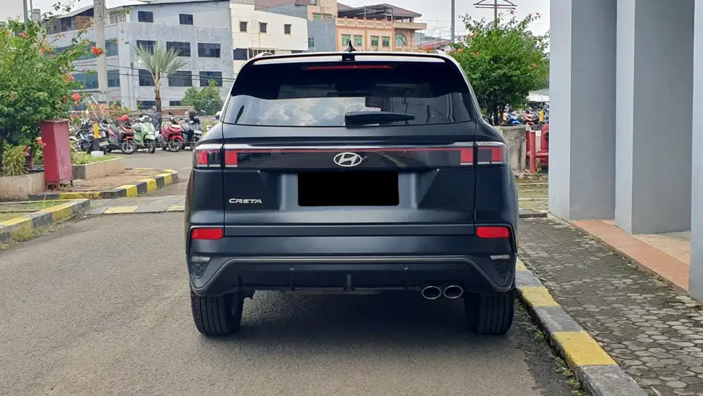 Km 8rb hyundai creta n line turbo 2025 black matte hitam