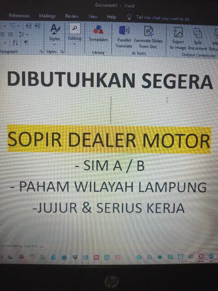SOPIR DEALER MOTOR