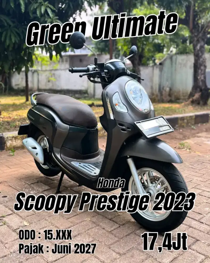 Cash Only Scoopy Prestige 110cc Keyless 2023