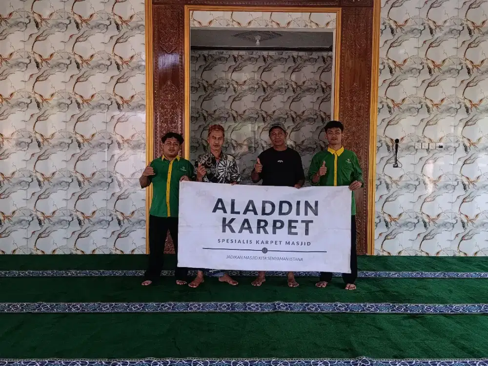 Karpet Masjid Tipe Masalah Hijau Polos