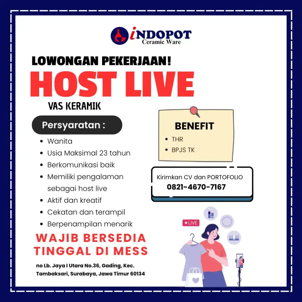 HOST LIVE E-COMMERCE