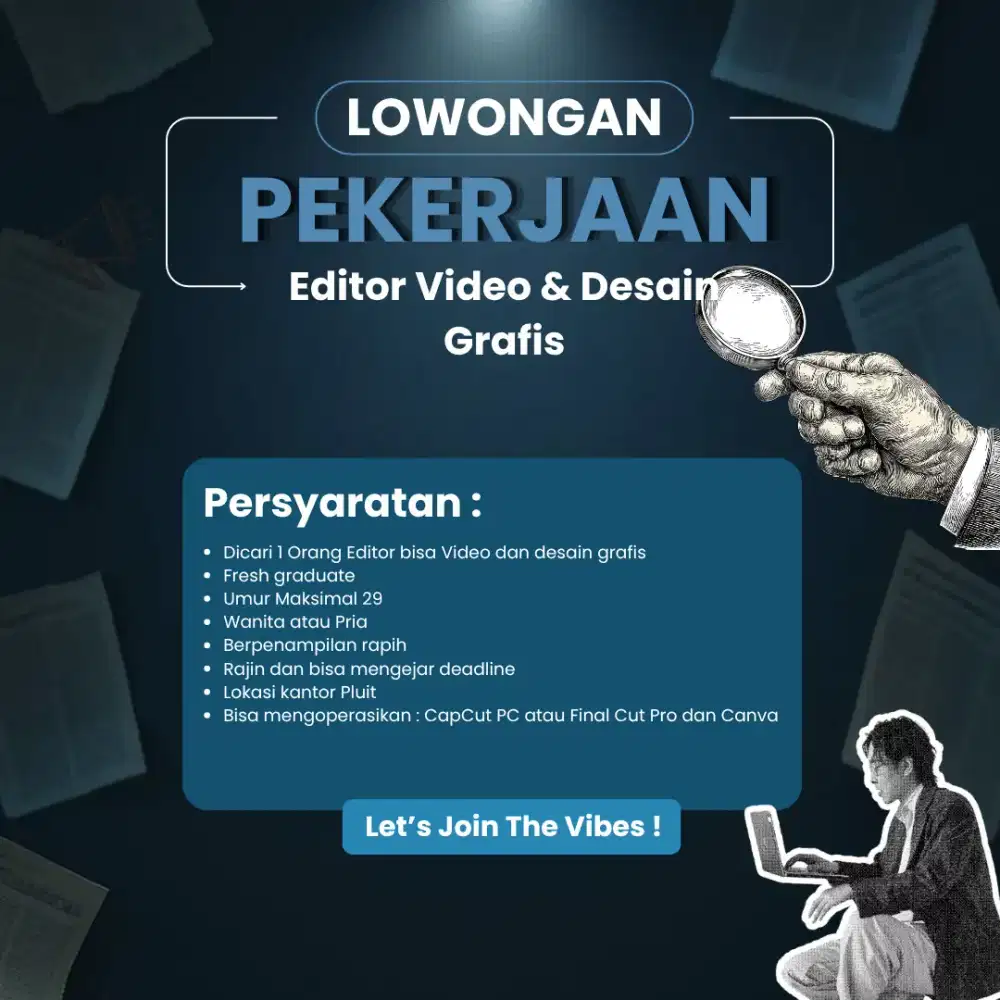 Lowongan kerja editor video konten