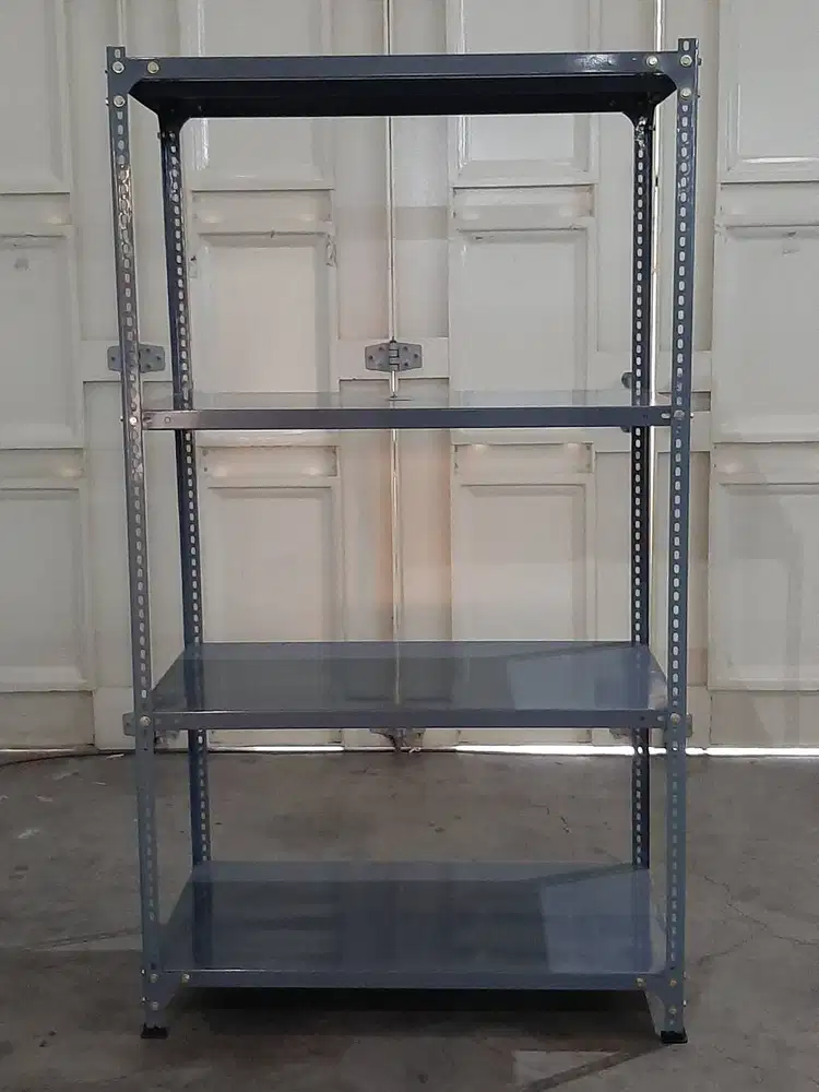 RAK SIKU LUBANG FULL MUR BAUT BAHAN PLAT BESI HARGA MURAH SIAP KIRIM